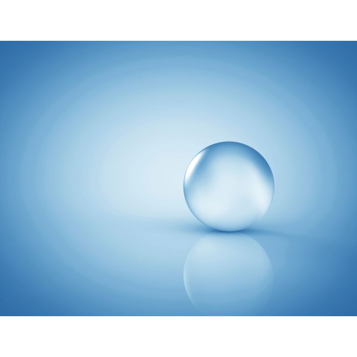 1 1/2" Solid Round Clear Acrylic Ball 